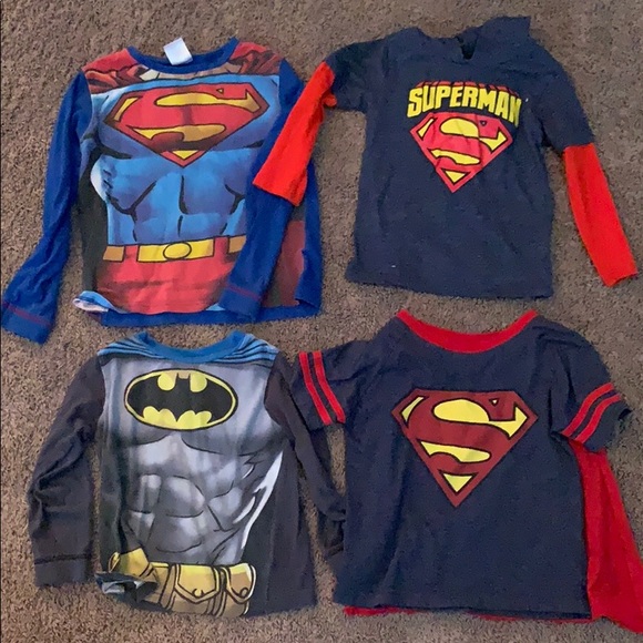 DC Comics Other - Superhero shirt bundle 3T